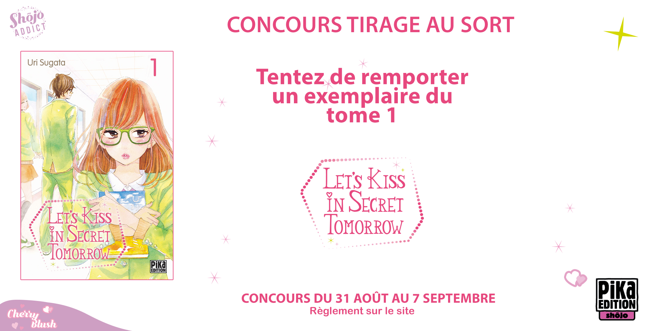 Concours Let's Kiss in Secret Tomorrow août 2022